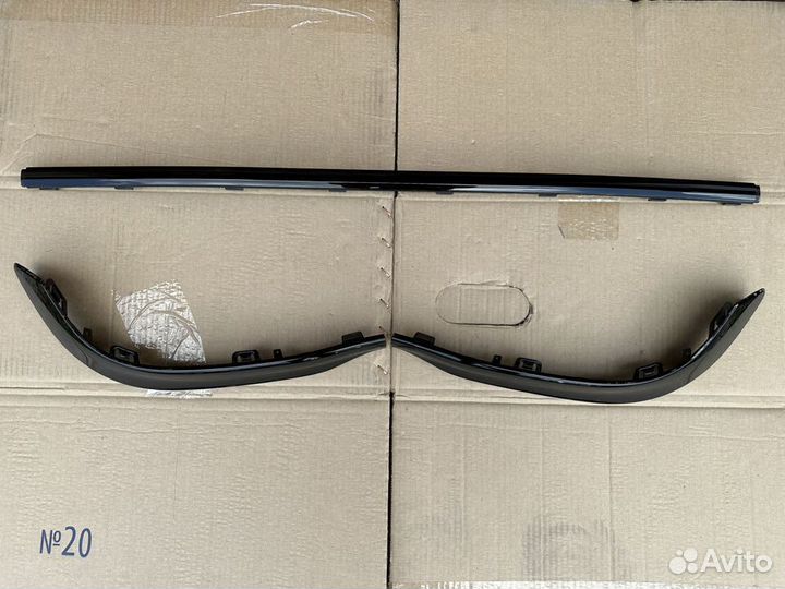 Молдинг бампера задний Mercedes GLC X253 Рест AMG