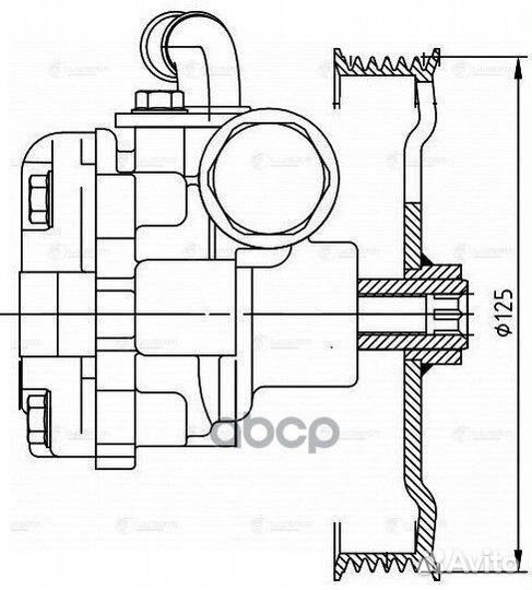 Насос гур для а,м Mazda 3 BK 03- 1.6i LPS 2502