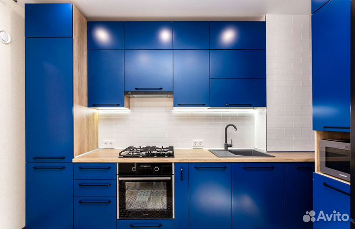 Угловая кухня с мдф фасадами