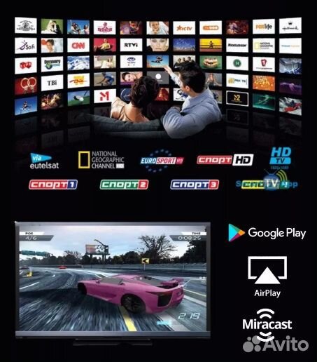 Андроид Тв приставка. Память 8/128 Гб. 4К. Новая