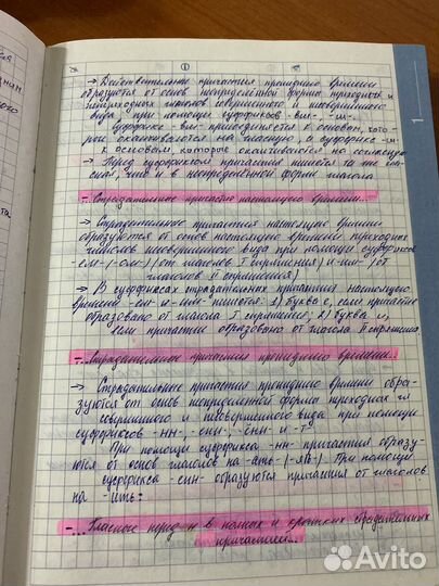 Написание конспектов любой сложности