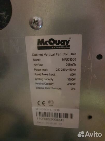 Фанкойлы McQuay