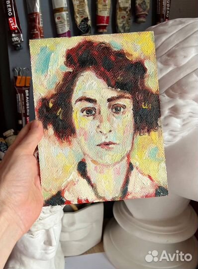 Картина маслом портрет жена сальвадора дали гала