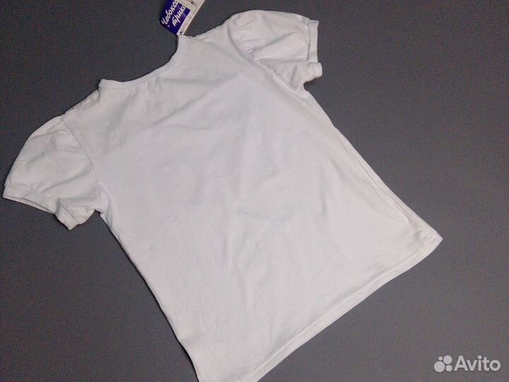 Блузка футболка школьная на 9 - 10 лет