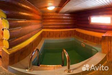 Русская баня (150м2) на дровах с бассейн, бильярд