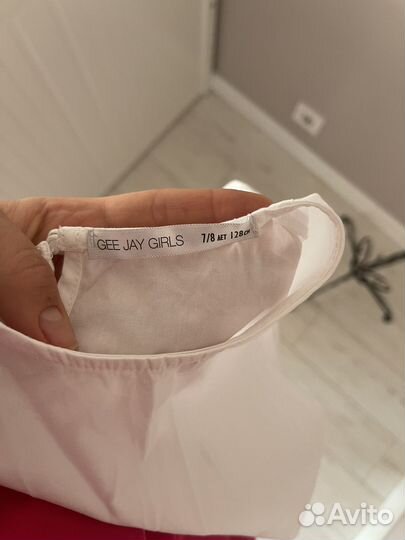 Школьная рубашка для девочки 128