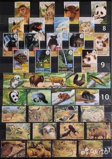 Коллекция фауна 60-90х 6 (чистые )