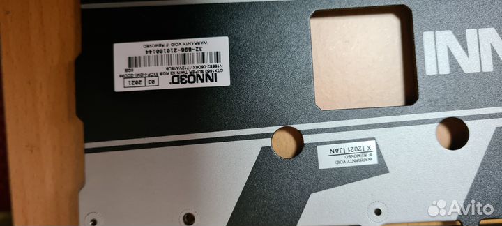 Видеокарта нерабочая inno3D GeForce GTX 1660 super