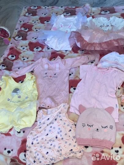 Продам пакет вещей на девочку 0-12 мес и от года