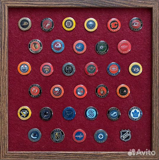 Коллекция хоккейных значков 