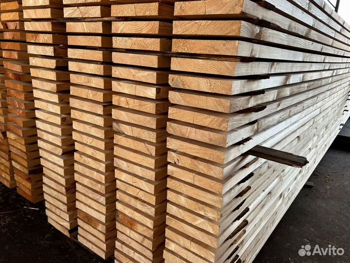 Доска обрезная 25х100х6000мм от производителя