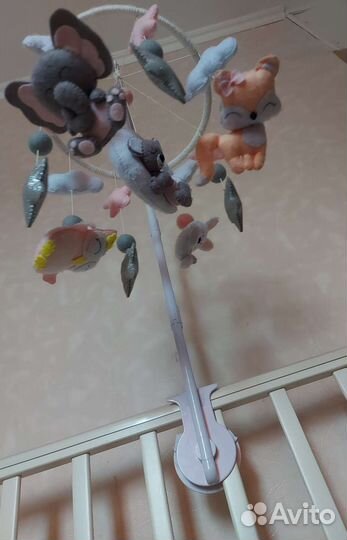 Мобиль на кроватку ручной работы