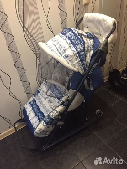 Детские санки коляска