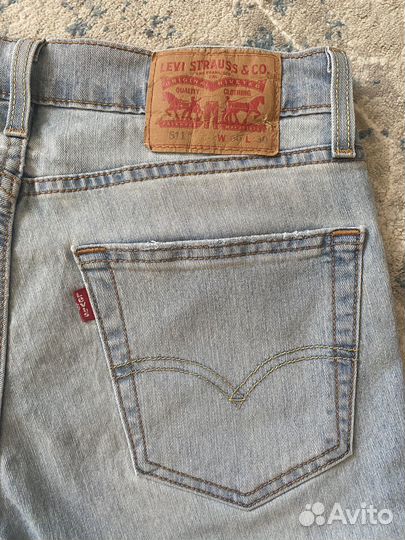 Джинсы мужские levis 511 30/30