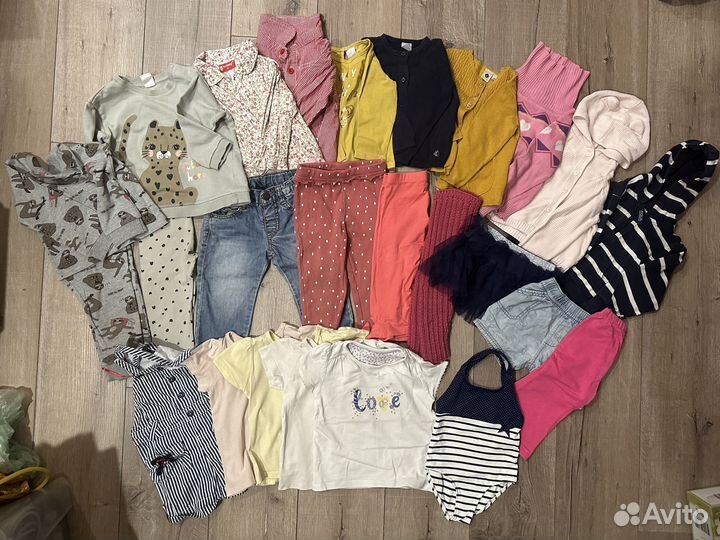 Детские вещи на 2 года (74 80 р) пакетом zara hm