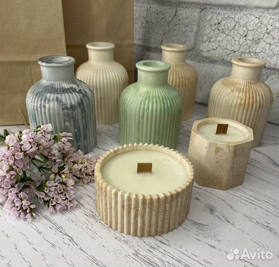 Ароматическая свеча ручной работы