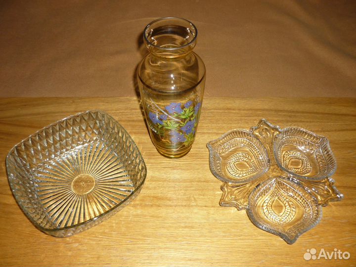 Ваза под цветы,вазы из стекла СССР