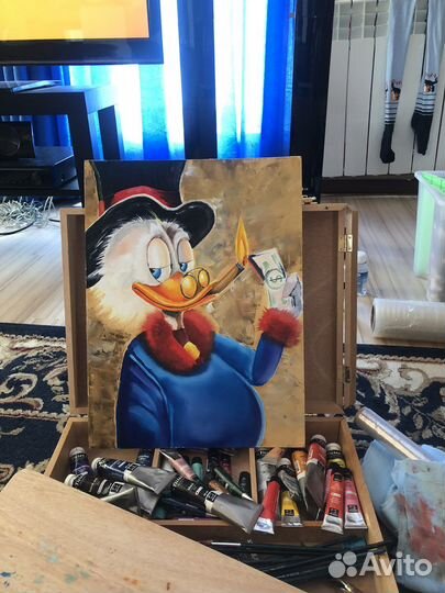 Картина маслом «Скрудж Макдак»