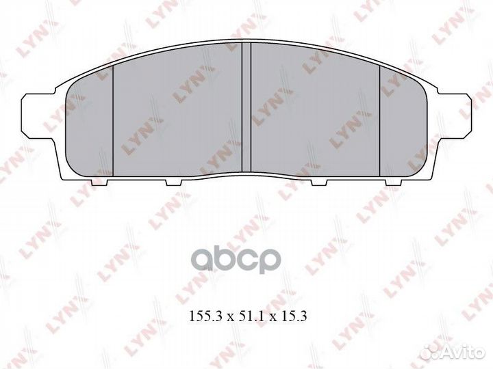 Колодки тормозные дисковые перед BD5529 LYN