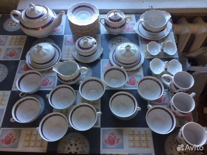 Сервиз. Фарфор. Чехословакия. 100 предметов