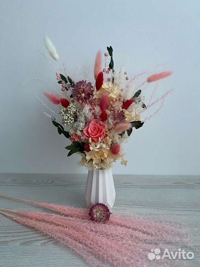 Букет из стабилизированных цветов