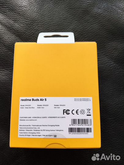 Беспроводные наушники Realme Buds Air 5 новые