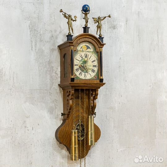 Старинные настенные часы Wuba Warmink с боем