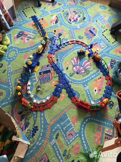 Конструктор «Кроха» железная дорога 288 деталей