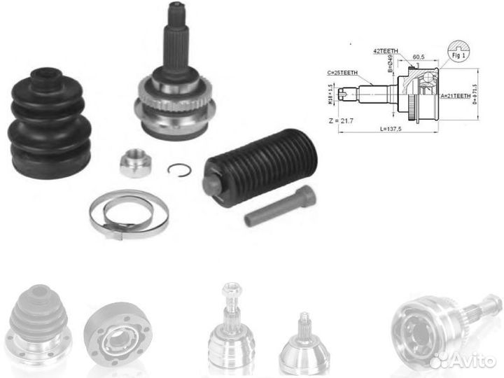 Шрус внешний 25*21*49 Suzuki Baleno