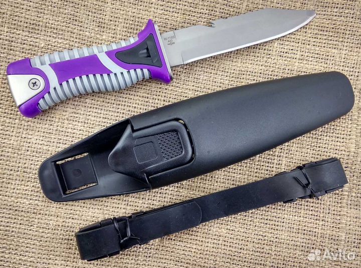 Нож Н-118S Дайвер ручка пластик пластиковые ножны