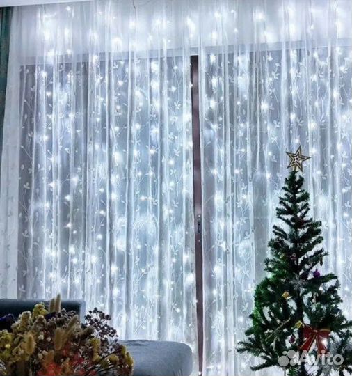 Гирлянда штора 3х2 3*3