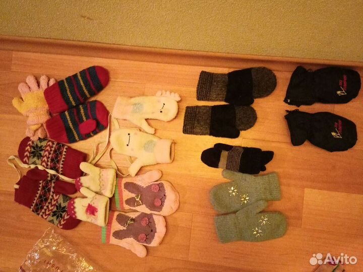Варежки детские для мальчика и для девочки