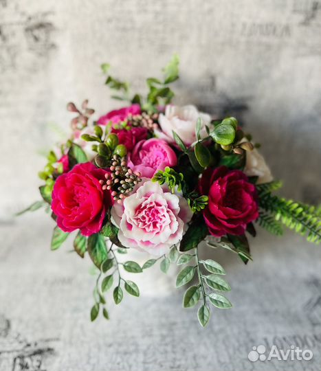 Мыло ручной работы - Пион