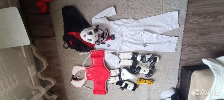 Защита и Форма для тхеквандо полный комплект