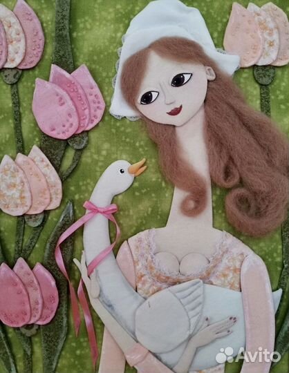 Текстильная картина 