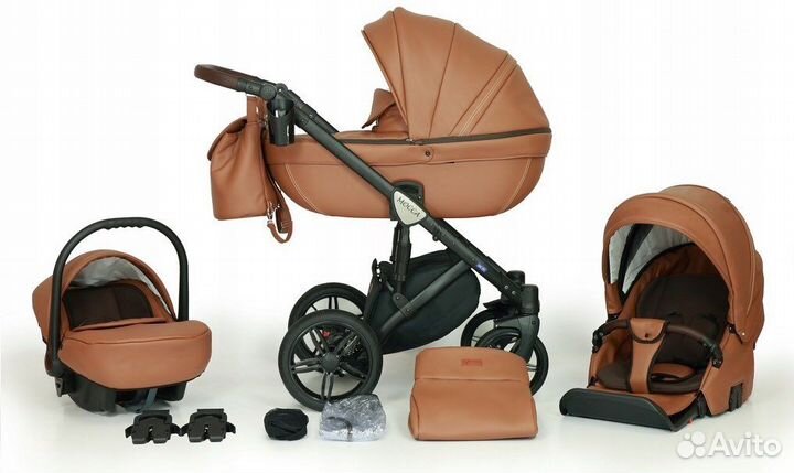 Коляска 3 в 1 verdi mocca