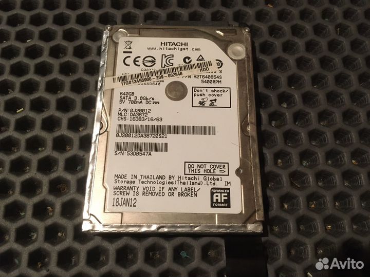 Жесткий диск 640GB 2.5 SATA для ноутбука