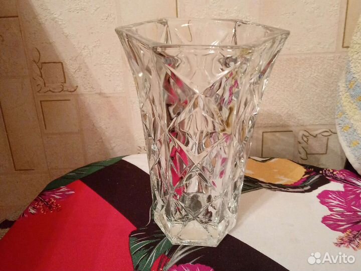 Хрустальная ваза для цветов СССР