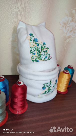 Комплект шапка и снуд