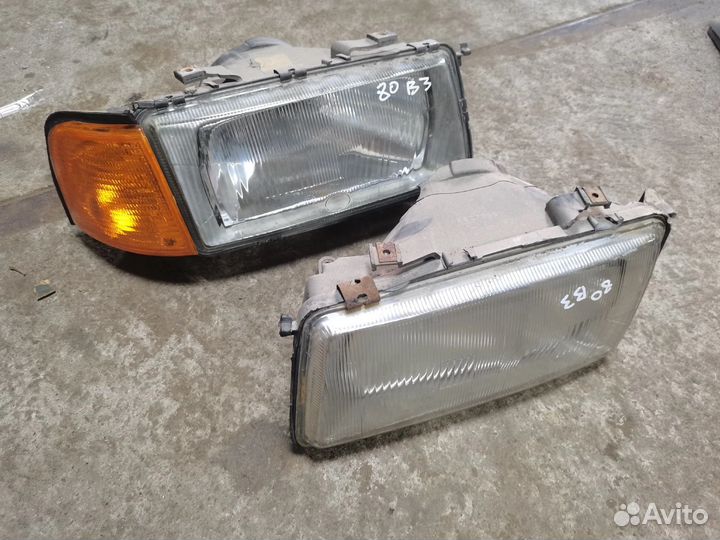 Фары audi 80 b3