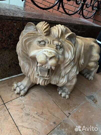 Лев мрамор скульптура
