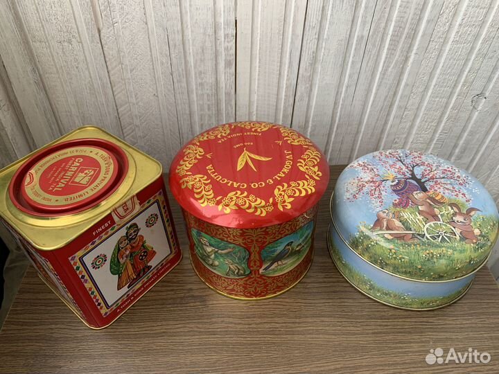 Жестяные банки для чая
