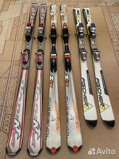 Горные лыжи Fischer 146, Rossignol 170, Nordica171