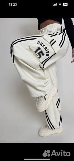 Черные брюки, карго, Корея, овер