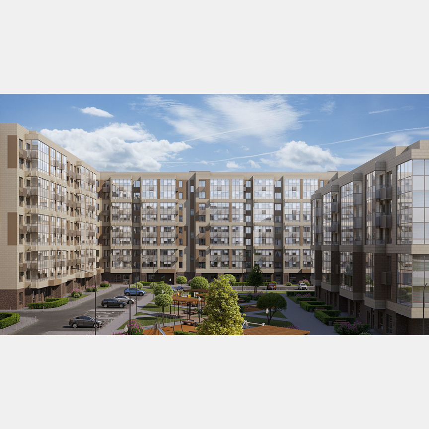 1-к. квартира, 45,6 м², 6/9 эт.