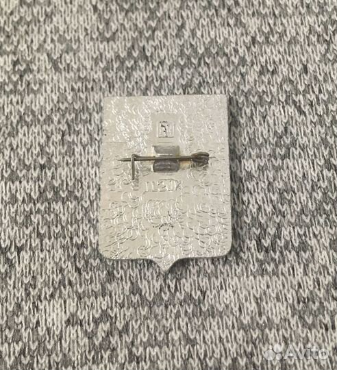 Значок времен СССР - Город Городня - Герб. Якорь