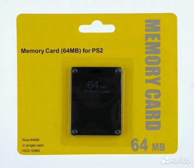 Карта памяти Sony PlayStation 2 объём 64 мб
