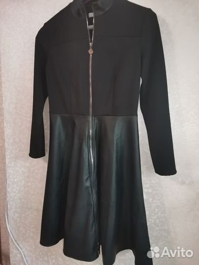 Платье кожа