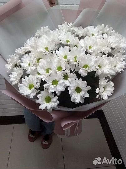 Букет цветов из хризантем