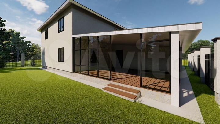 Коттедж 323 м² на участке 7 сот.